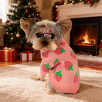 Dog Sweater Cute Strawberry Dog Clothes Pullover Knitted Sweaters for Small Medium Dogs Cats Girl Thick Warm Puppy Clothes for Chihuahua Yorkie Bulldog Cold Weather Pet Outfits - Image 5
