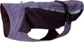 Waterproof Dog Raincoat with Reflective Lightweight Outdoor Dog Rain Jacket (Back Length 40cm, Purple