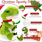 Christmas Plush Dog Squeaky Toys, Xmas Interactive Tough Chew Toys - Image 2