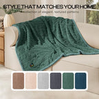 Luciphia Waterproof Blanket for Twin Bed Reversible Fleece Couch Cover - Image 5