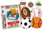 Agape Organic Catnip & Silvervine Filled Cat Toy Balls with Bell Sound by Agape
