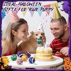 Civaner 36 Pcs Halloween Dog Toys Bulk, 2.5 Inch Squeaky Tennis Balls - Image 6