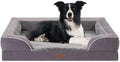 Comfort Expression Orthopedic Dog Beds for Large Sized Dog with Bolster | Waterproof Dog Couch Bed with Washable Cover & Non-Slip Bottom, Supportive Egg Crate Foam Large Pet Bed, 36x27 Inch