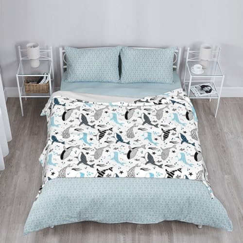Whales Throw Blanket Sharks Lightweight Warm Flannel Fleece Blankets Cozy Soft Air Conditioning Blanket Gifts for Women Men Girls Boys 50"x40" - Image 7