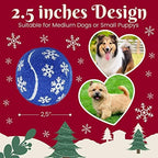 INSUM Christmas Dog Balls Toys, 2.5'' 3 Pack Dog Stocking Stuffers - Image 6
