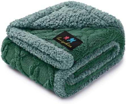 Luciphia Waterproof Dog Blanket, Reversible Sherpa Fleece for Couch Cover by luciphia