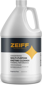 Zeiff Pro-Grade Multi-Purpose Probiotic Enzyme Cleaner - Powerful Cleaning & Odor Eliminating Formula For Professional & Home Surfaces - 1 Gallon - Fragrance Free
