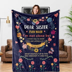 Sister Gifts Blanket, Sister Gifts from Sisters, Sisters Birthday Valentines Presents Throw Blanket 60'' x 50'' by AISDE