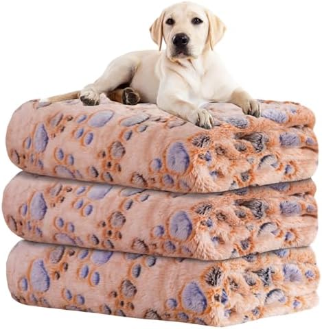 Rezutan Blanket for Large Dogs & Cats Soft Reversible Cute Paw 40"x31" by Rezutan