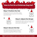 Dog Santa Hat for Christmas Cat Festival Costume Christmas Tree Shape Hat - Image 5