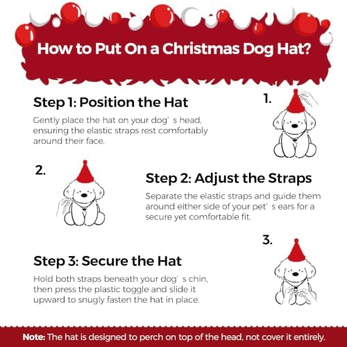 Dog Santa Hat for Christmas Cat Festival Costume Christmas Tree Shape Hat - Image 5