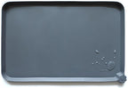Hoki Found L Silicone Pet Food Mats - Non Slip Pet Dog Cat Bowl Mats - Gray