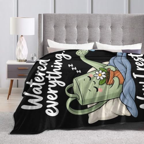 Sleepy Watering Can Blanket Throw Gift for Girls Women 80"X60" - Image 6