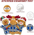 Christmas Dog Toys Set of 5pack Stuffed Gift for Puppy - Image 2