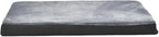 Amazon Basics Washable Dog Bed with Cooling Gel Memory Foam, Pressure-Relief Support for Dogs up to 120lbs, Non-Slip Bottom, Removable Cover, Giant Sized (50" x 34"), Grey