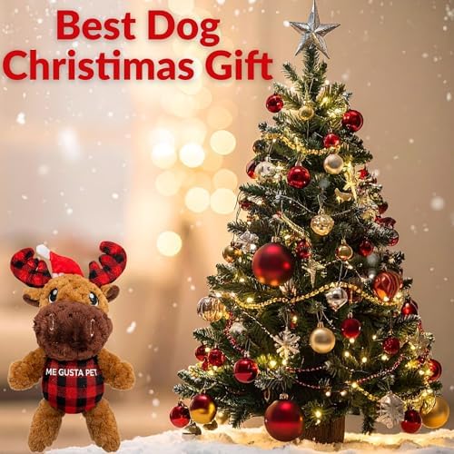Plush Dog Toy - Dog Stuffed Animal Toy, Puppy Toys, Squeaky Dog Toy for Small, Medium & Large Dogs, Durable Plush to Keep Them Busy Morris Moose (Christmas) - Image 6