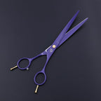 Purple Dragon 7.0 inch Professional Dog Grooming Hair Cutting Scissor | Japan 440C Stainless Steel, for Pet Groomer or Family DIY Use