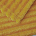 Mustard Yellow Fleece Throw Blanket 50”×60” for Couch Sofa Livingroom - Image 6