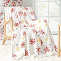 Touchat Christmas Throw Blanket, Fuzzy Fluffy Soft Cozy Blanket, Fleece Flannel Plush Microfiber Blanket for Couch Bed Sofa (50" X 60",White Snowflake) by TOUCHAT
