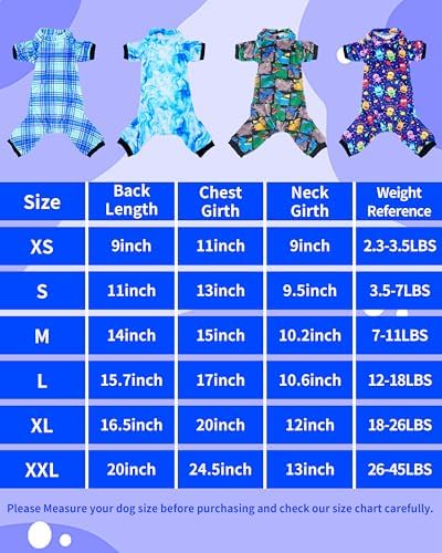 PET SHOW 4 Pack Boy Fleece Dog Pajamas Warm for Extra Large Dogs - Image 2