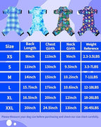 PET SHOW 4 Pack Boy Fleece Dog Pajamas Warm for Extra Small Dogs - Image 2