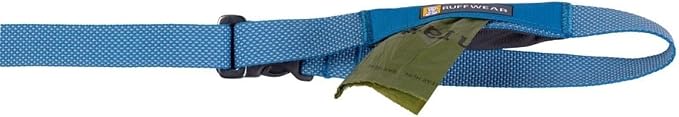 Ruffwear, Flagline Dog Leash, Lightweight Hands‑Free 6.5 ft Lead, Adjustable Waist‑Worn or Handheld, Lockable Swivel Crux Clip, Low‑Profile Pick‑Up Bag Stash Pocket, Sage Green