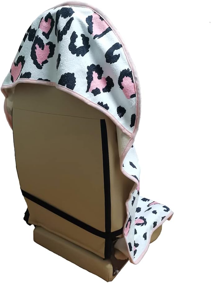 Car Seat Cover Protector Front Seats,for Gym Workout,Running,Swimming,Beach and Hiking,Waterproof Sweat Towel Bucket Seat Covers for Cars SUV Trucks (Leopard Print, 1Pcs)