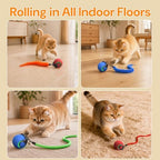 Interactive Cat Toys with Bird Sounds & 3 Speed Modes for Indoor Cats Play - Image 5