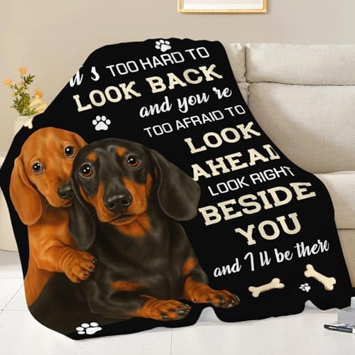 Dachshund Blanket for Girls Women Boys Men Adults Kids Soft Cozy Fleece Wiener Dog Throw Blankets Sausage Dog Lovers Gifts Warm Flannel Plush Lightweight Decor for Couch Bed Sofa 60"X50" - Image 5