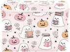 Bolaz Halloween Ghost Pumpkin Pink Storage Bins with Lids and Handles, Storage Box Basket with Cover Collapsible Organizer Containers for Home Closet, Shelves - Image 2