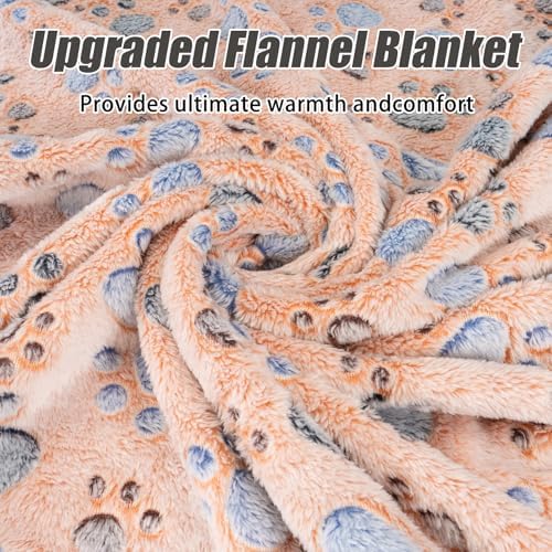 Rezutan Blanket for Large Dogs & Cats Soft Reversible Cute Paw 40"x31" - Image 3