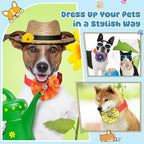 Huhumy 50 Pcs Paw Print Dog Collar Bows Flower Bowties Bulk Attachments - Image 6