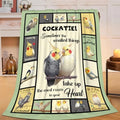 Parrot Bird Throw Blanket Cute Cockatiel Stuff Gifts for Kids Girls Boys Adults Women Men Soft Cozy Warm Plush Fluffy Fuzzy Fleece Blanket Decor 40''X50'' by Fuzawet