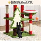 DWVO 54in Christmas Cat Tree Tower - Image 2