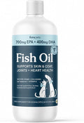 Fera Pets Liquid Fish Oil - Non GMO Omega 3 for Dogs & Cats, 8 oz | Non-GMO Omega 3 Fish Oil for Dogs & Cats with Vitamin E that Supports Joint, Heart, Skin & Coat Health