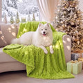 Flutesan Christmas Dog Blankets 59.84 x 79.92" Waterproof Lime Green Fluffy by Flutesan