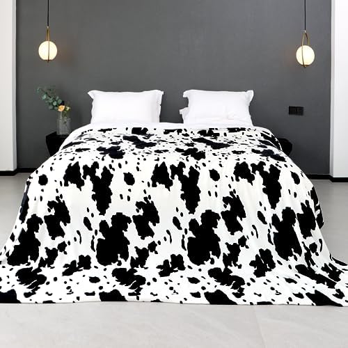 Queen Size Blanket, Black and White, 90x90 Inches - Image 2