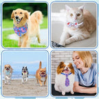 Reginary 120 Pcs Ocean Animals Dog Bandanas Bulk Dog Bows Set Bow Ties Cat Scarf Colorful Washable Triangle Pet Kerchief Cute Bib for Summer Small Medium Large Pets Grooming Accessories Costume - Image 5