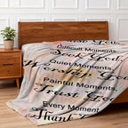COMFAR Christian Multicolor Letter Print Throw Blanket, 50" x 60" - Image 7