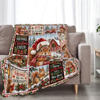 Christmas Squirrel Throw Blanket Woodland Animal Holiday Gifts 40''x50'' - Image 5