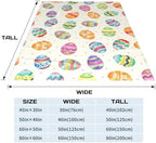 Happy Easter Day Eggs Throw Blanket, Soft Anti-Pilling Fleece Blankets,Cute Easter Gift for Gril Women, Easter Eggs Decor Indoor, Lightweight Flannel Blanket for Couch Sofa Bed 50X60 Inches - Image 6