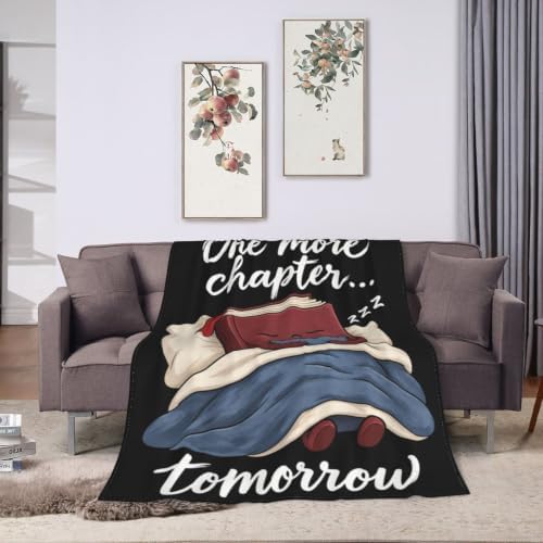 Sleepy Book Blanket Throw Gift for Girls Women 60"X50" - Image 3