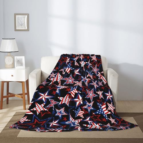 American Patriotics Blanket Skirt Stars and Stripes 4th of July Memorial DayChristmas throw blanket travel blanket Warm Flannel Fleece Blankets Cozy Soft Blanket Gifts for Women Men Girls Boys 50"x40" - Image 6