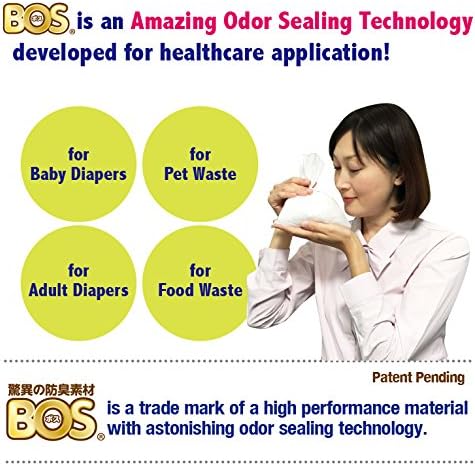 BOS Amazing Odor Sealing Disposable Bags, for Pet Waste (for small dogs) or Any Sanitary Product Disposal - Durable and Unscented[Size: XXS, Color: White] (200 count, Pack of 1) (200 Bags)