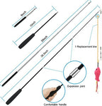 ZPH Cat Toys,Interactive Feather Variety Pack for Cats Wand Kitten Toy-Includ Cat Exercise Toy Fluffy Mouse Worms&Fish - Image 2