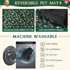 2 Pack Self Warming Cat Bed Green Christmas, 18” X 24” Pet Pad - Image 6