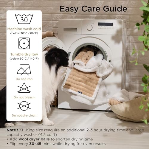 Bedsure ComfyFleece® Waterproof Dog Blankets for Large Dogs,40x50 - Image 5