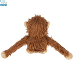 Best Pet Supplies Interactive Squeaky Dog Chew Toy, Ideal Dog Toys for Chewers, Small, Medium & Large Dogs, and Fetch Lovers - O-Hug-Atan (Brown), Large