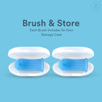 Jasper Dog Toothbrush, 360° Finger Toothbrush for Dogs, Multicolor 4-Pack | 12x More Bristles, Teeth Cleaning Kit for Small & Large Pets, Toothpaste Not Included, Fights Bad Breath, Extra Soft Silicone