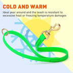 Viper Biothane K9 Working Dog Leash Waterproof Lead for Tracking Training Schutzhund Odor-Proof Long Line with Solid Brass Snap for Puppy Medium and Large Dogs 20in, Tropical Green